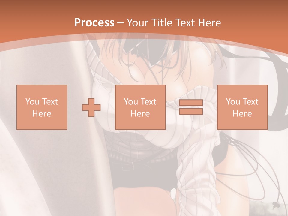 A Woman In A Hat Is Sitting On A Chair PowerPoint Template