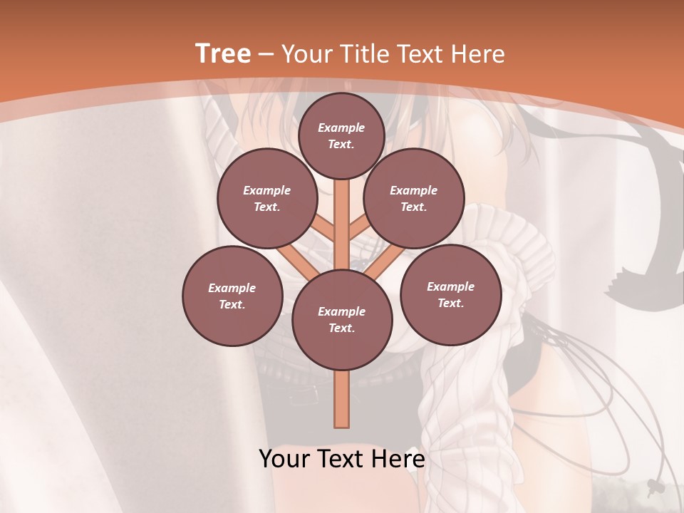 A Woman In A Hat Is Sitting On A Chair PowerPoint Template