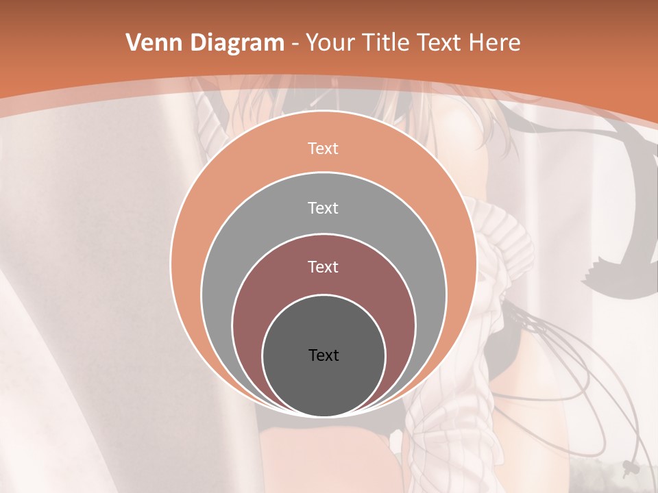 A Woman In A Hat Is Sitting On A Chair PowerPoint Template