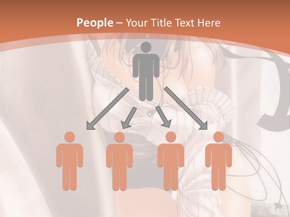 A Woman In A Hat Is Sitting On A Chair PowerPoint Template