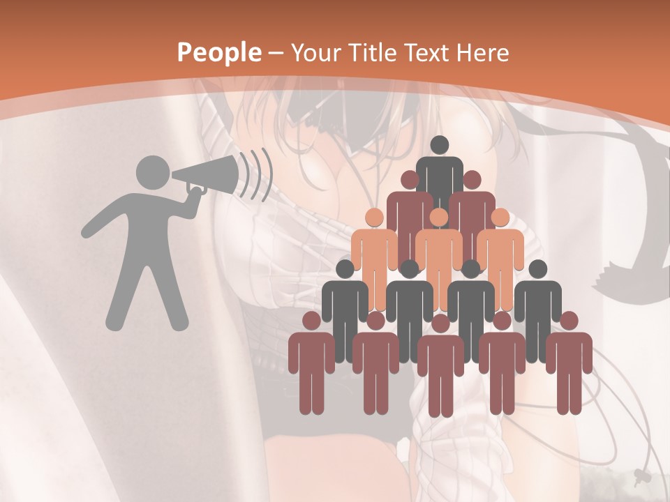 A Woman In A Hat Is Sitting On A Chair PowerPoint Template