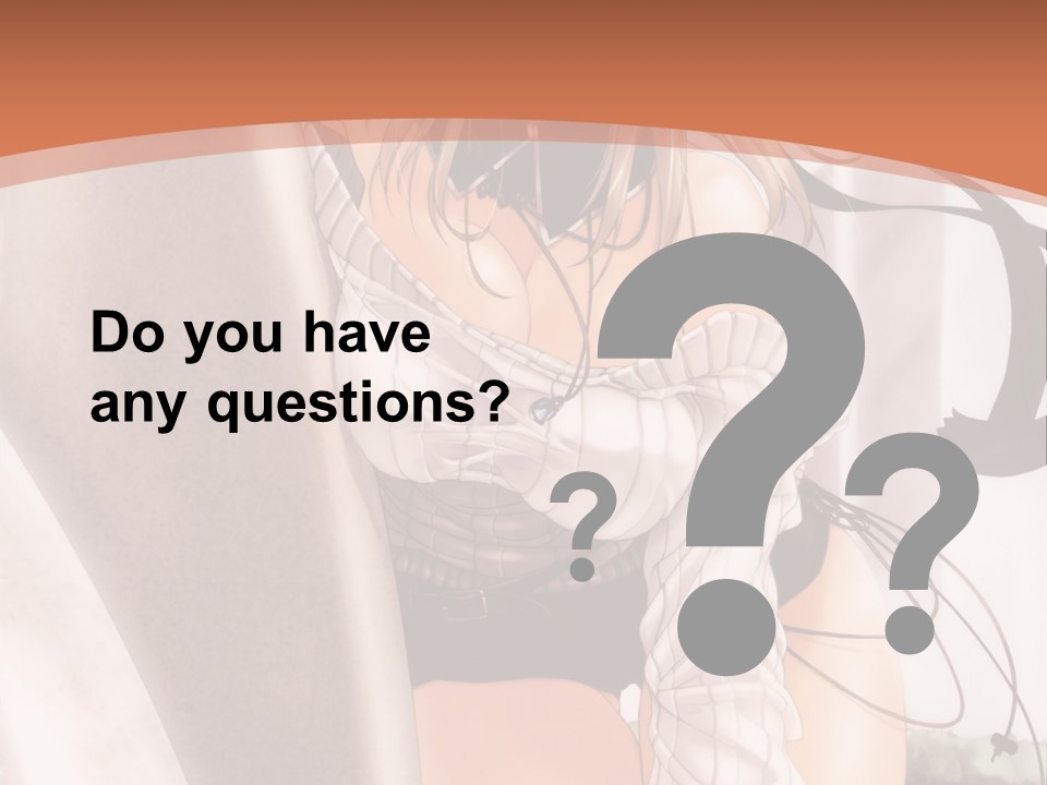 A Woman In A Hat Is Sitting On A Chair PowerPoint Template