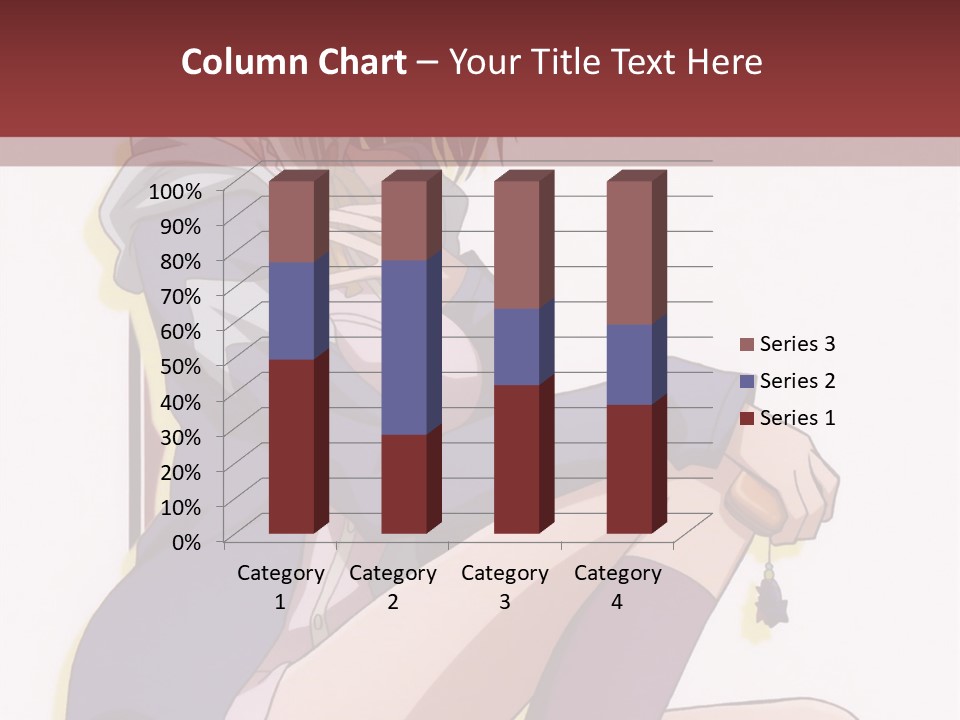 A Woman Sitting On A Chair With A Bottle Of Wine In Her Hand PowerPoint Template