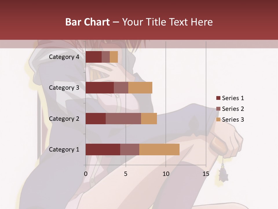 A Woman Sitting On A Chair With A Bottle Of Wine In Her Hand PowerPoint Template