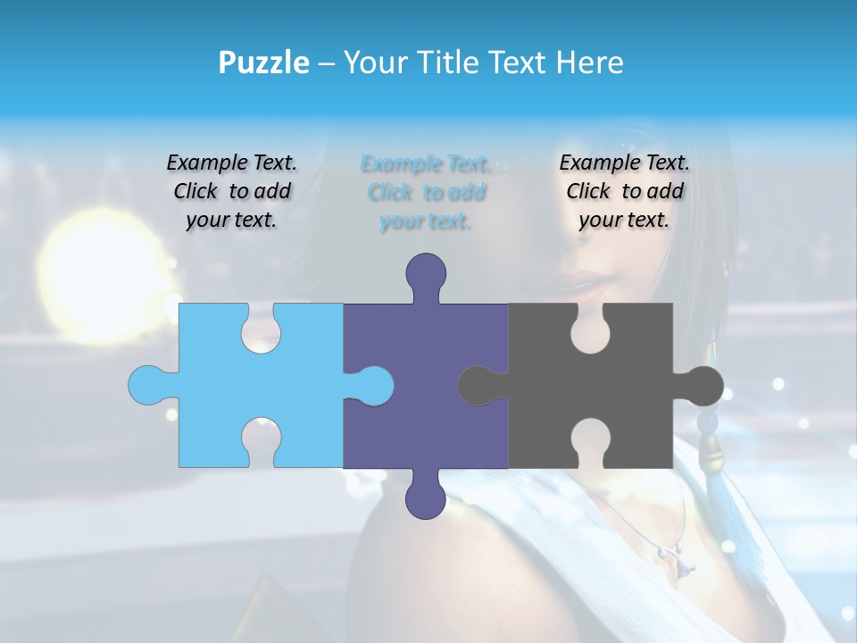 A Woman In A White Dress Standing In Front Of A Stage PowerPoint Template