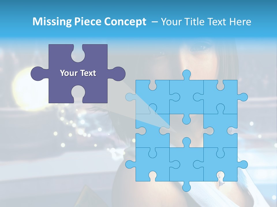 A Woman In A White Dress Standing In Front Of A Stage PowerPoint Template