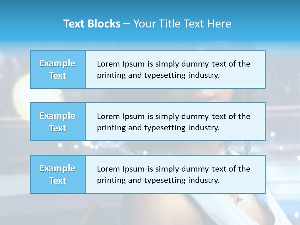 A Woman In A White Dress Standing In Front Of A Stage PowerPoint Template