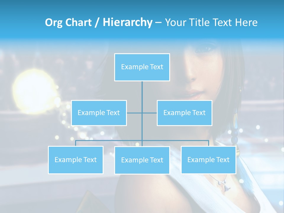 A Woman In A White Dress Standing In Front Of A Stage PowerPoint Template