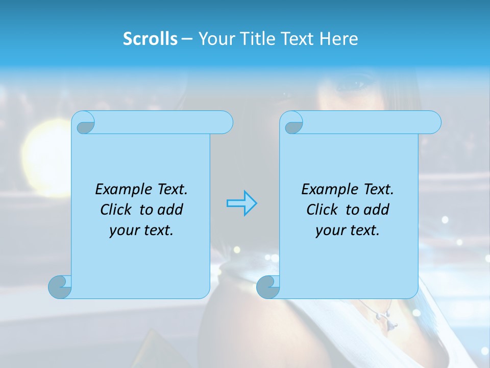 A Woman In A White Dress Standing In Front Of A Stage PowerPoint Template
