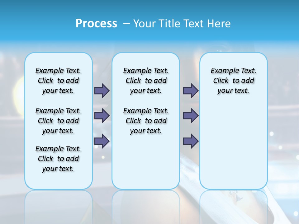 A Woman In A White Dress Standing In Front Of A Stage PowerPoint Template