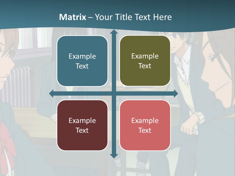 A Group Of People Sitting Around A Table PowerPoint Template