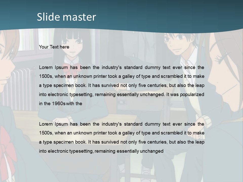 A Group Of People Sitting Around A Table PowerPoint Template