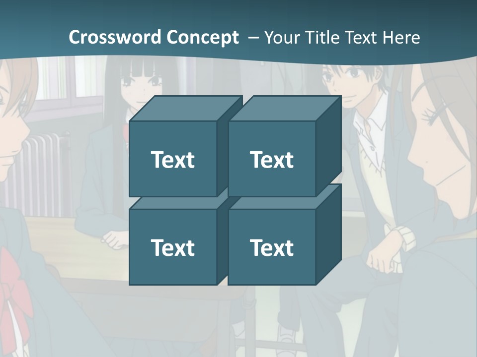 A Group Of People Sitting Around A Table PowerPoint Template