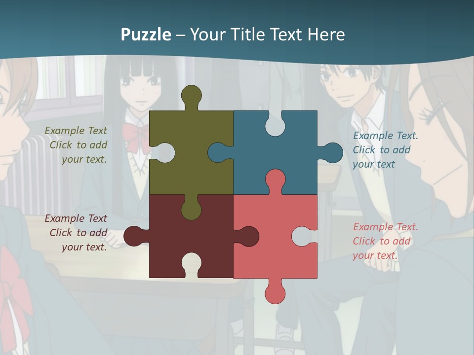 A Group Of People Sitting Around A Table PowerPoint Template