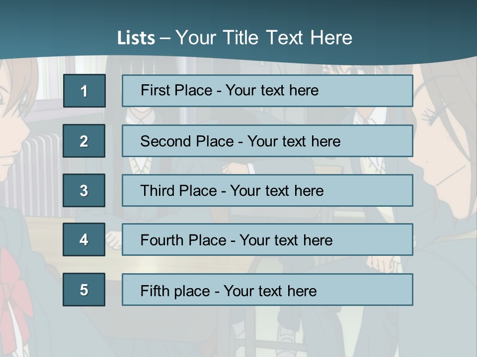 A Group Of People Sitting Around A Table PowerPoint Template