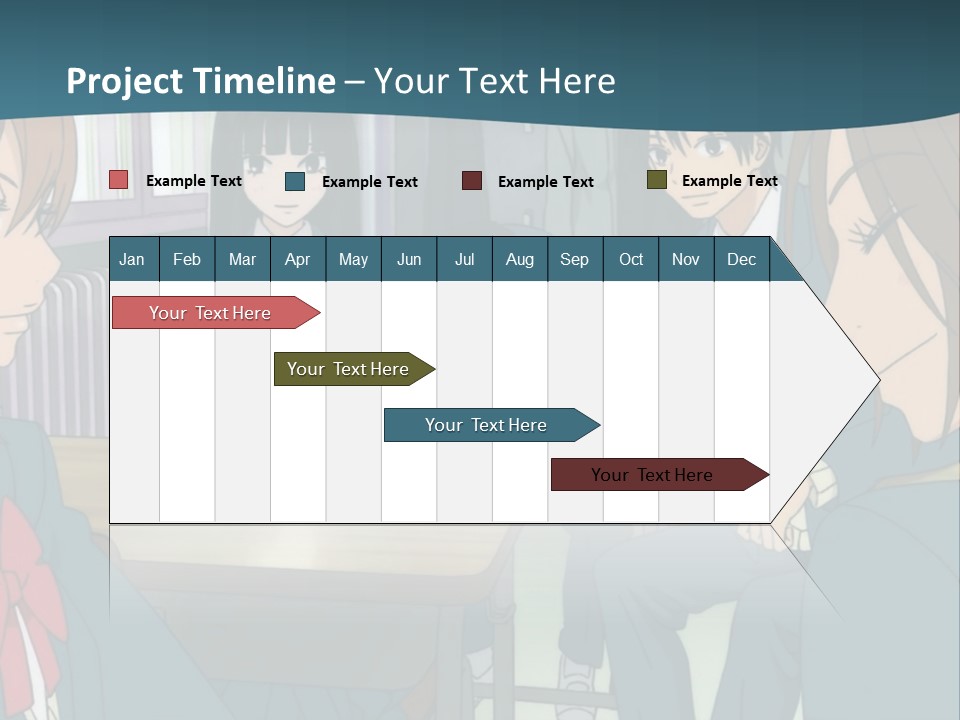 A Group Of People Sitting Around A Table PowerPoint Template