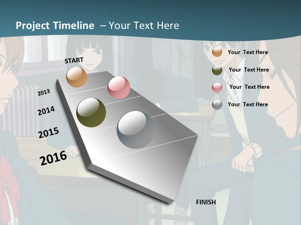 A Group Of People Sitting Around A Table PowerPoint Template