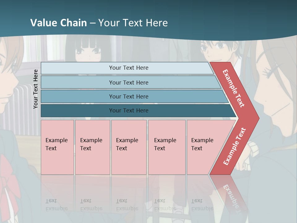 A Group Of People Sitting Around A Table PowerPoint Template