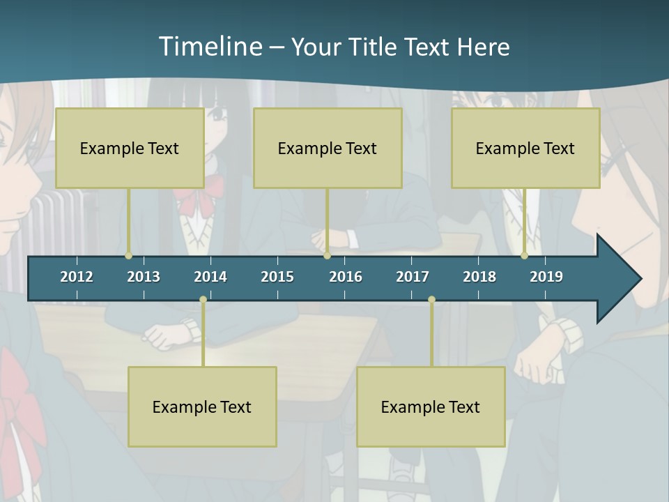 A Group Of People Sitting Around A Table PowerPoint Template