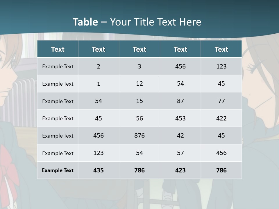 A Group Of People Sitting Around A Table PowerPoint Template