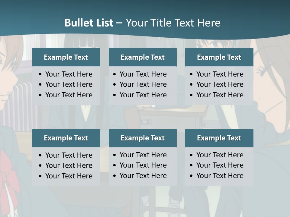 A Group Of People Sitting Around A Table PowerPoint Template
