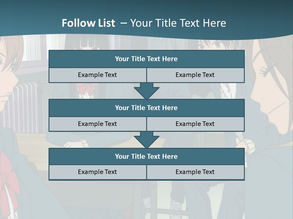 A Group Of People Sitting Around A Table PowerPoint Template
