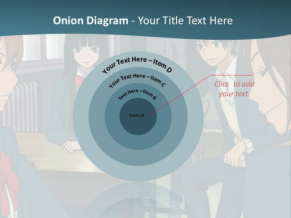 A Group Of People Sitting Around A Table PowerPoint Template