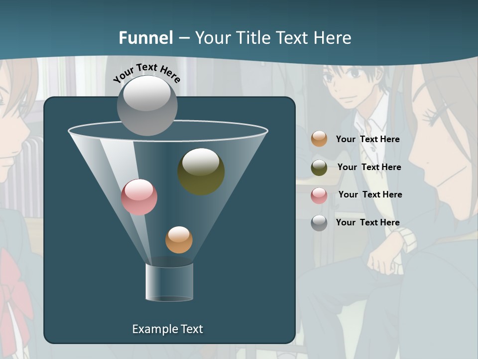 A Group Of People Sitting Around A Table PowerPoint Template
