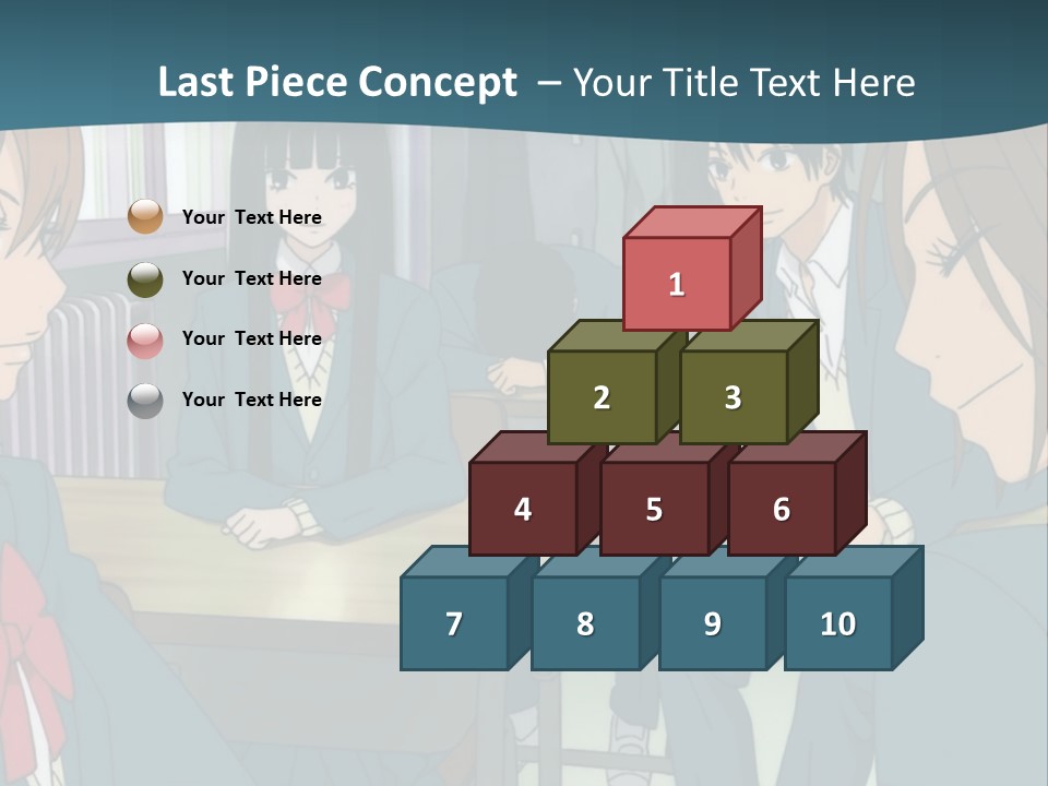 A Group Of People Sitting Around A Table PowerPoint Template
