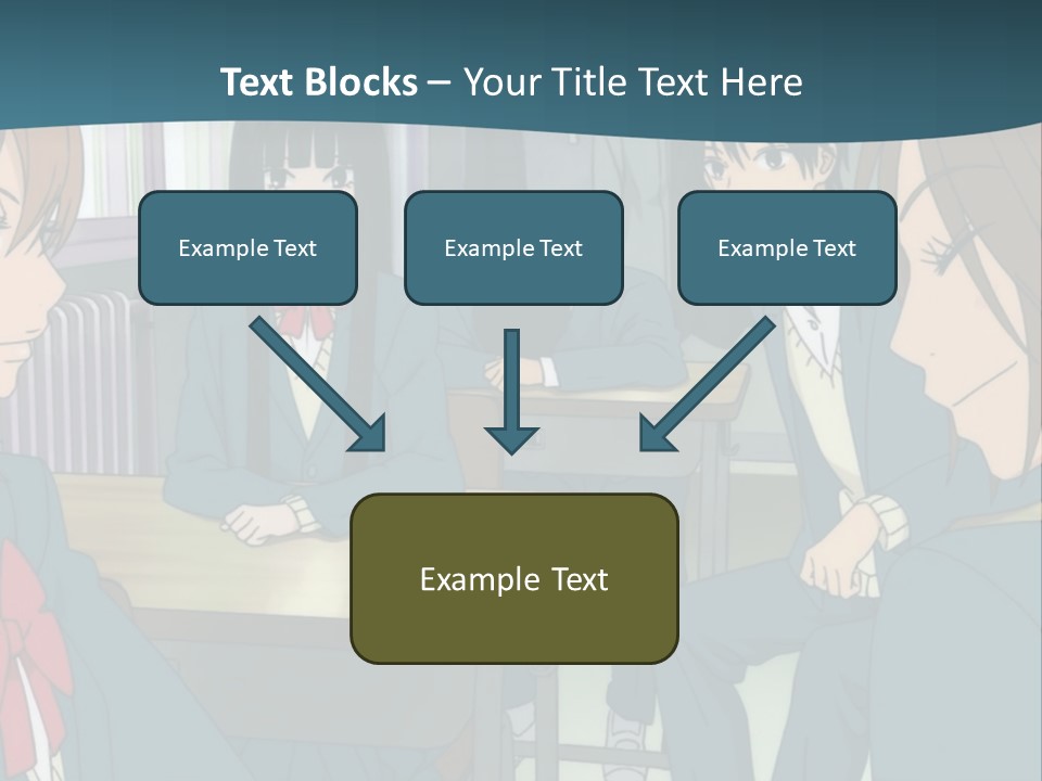 A Group Of People Sitting Around A Table PowerPoint Template
