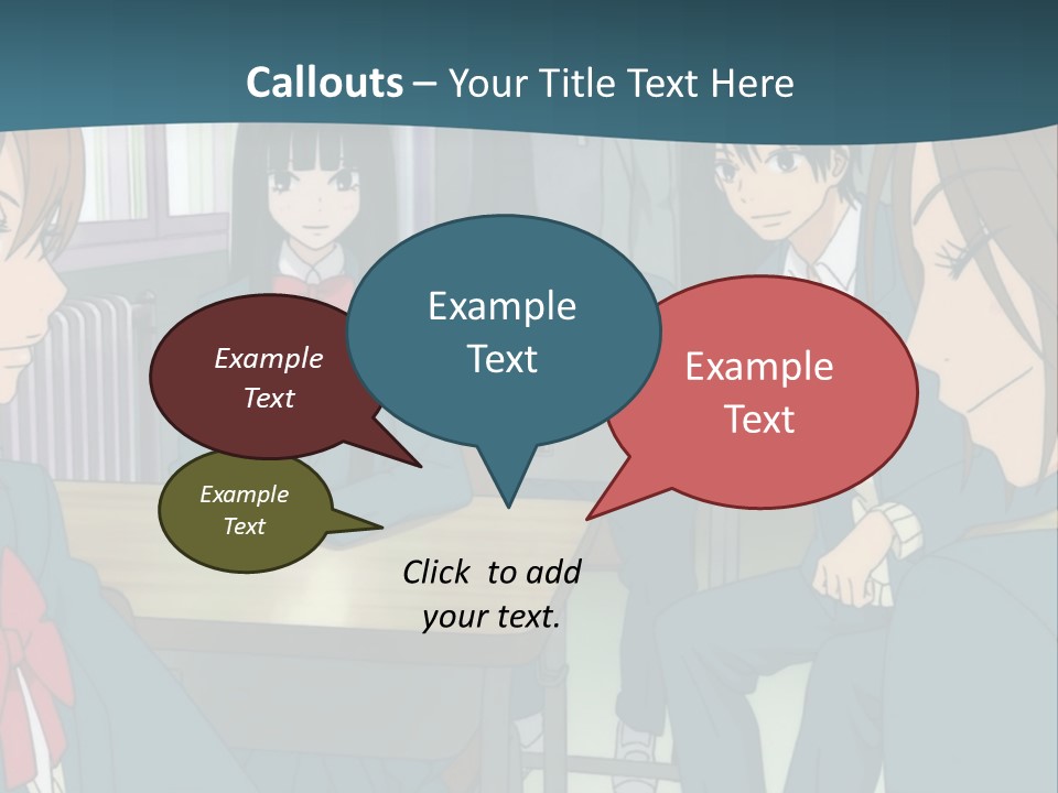 A Group Of People Sitting Around A Table PowerPoint Template