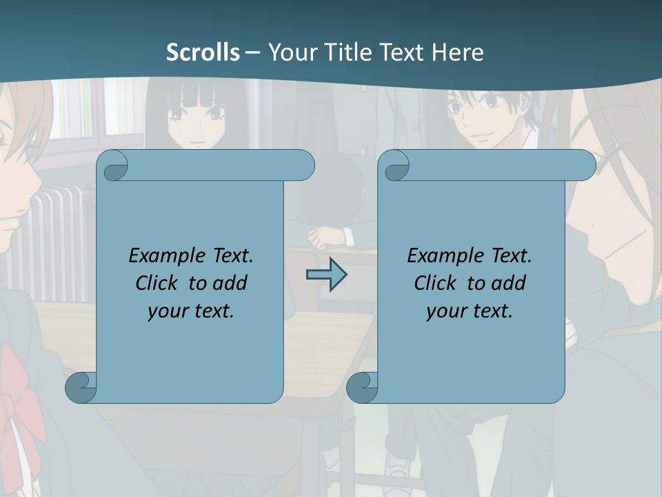 A Group Of People Sitting Around A Table PowerPoint Template