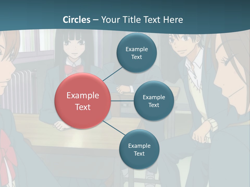 A Group Of People Sitting Around A Table PowerPoint Template