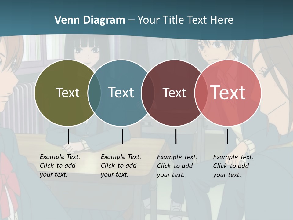 A Group Of People Sitting Around A Table PowerPoint Template