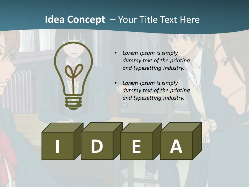 A Group Of People Sitting Around A Table PowerPoint Template