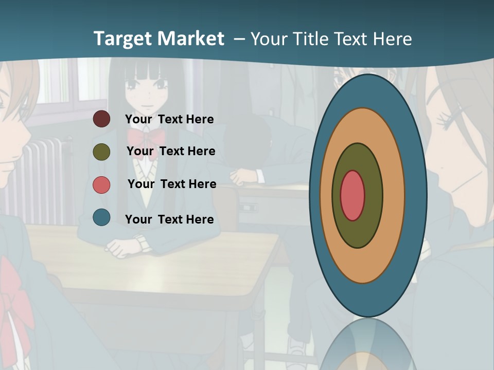 A Group Of People Sitting Around A Table PowerPoint Template