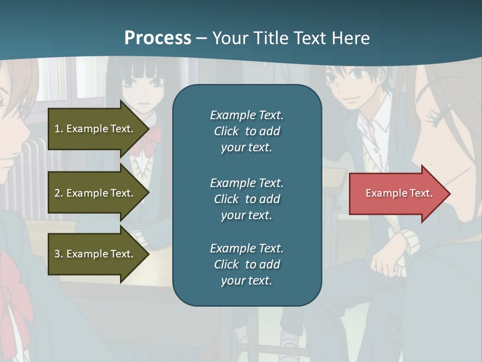 A Group Of People Sitting Around A Table PowerPoint Template