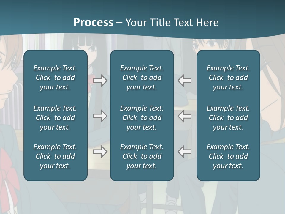 A Group Of People Sitting Around A Table PowerPoint Template