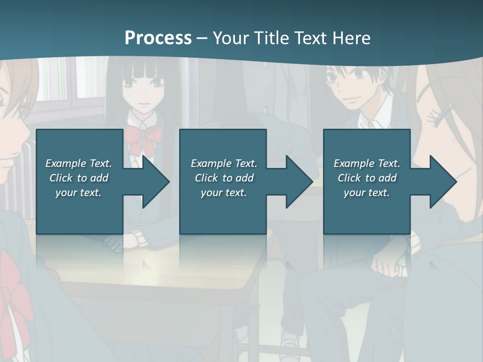A Group Of People Sitting Around A Table PowerPoint Template