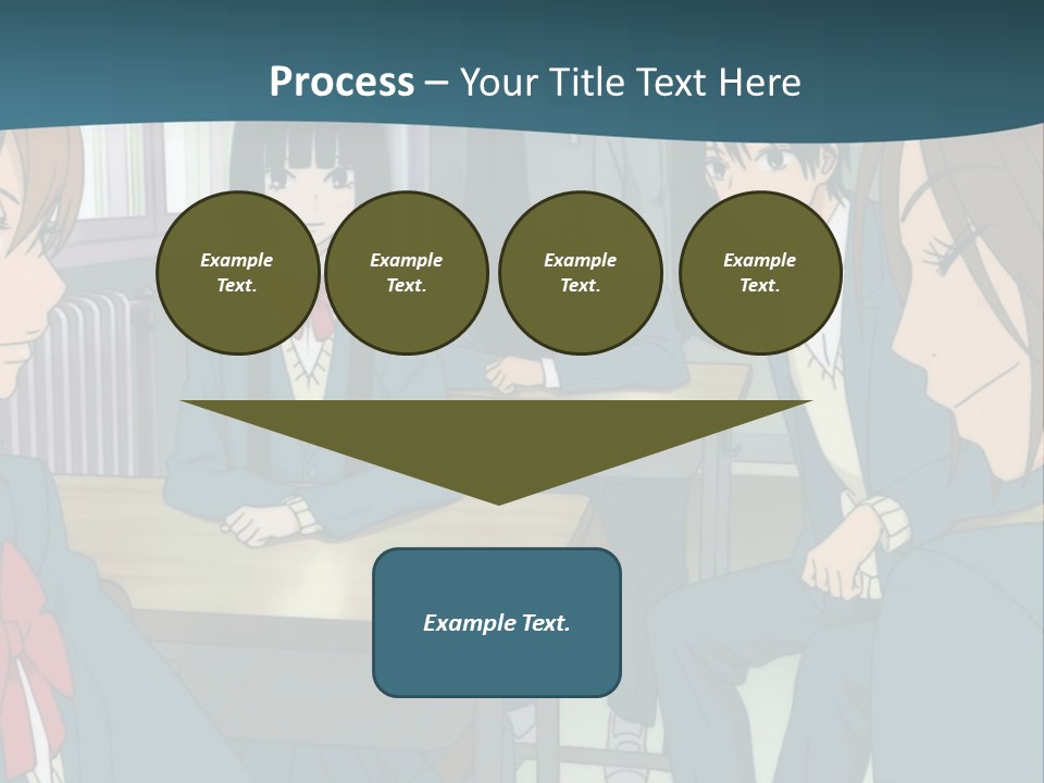 A Group Of People Sitting Around A Table PowerPoint Template
