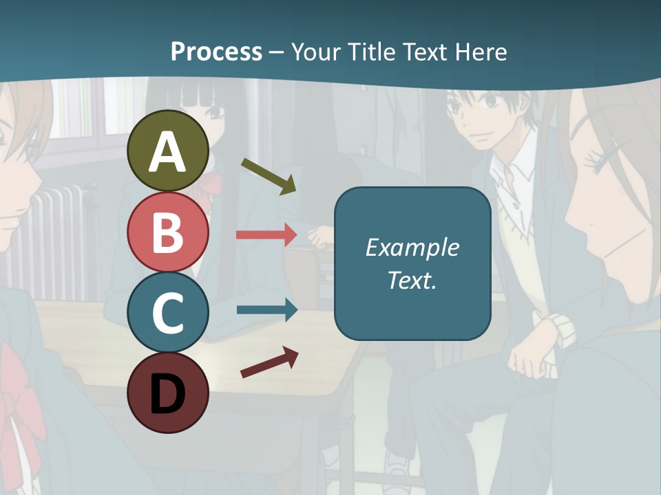 A Group Of People Sitting Around A Table PowerPoint Template