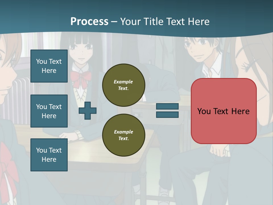 A Group Of People Sitting Around A Table PowerPoint Template