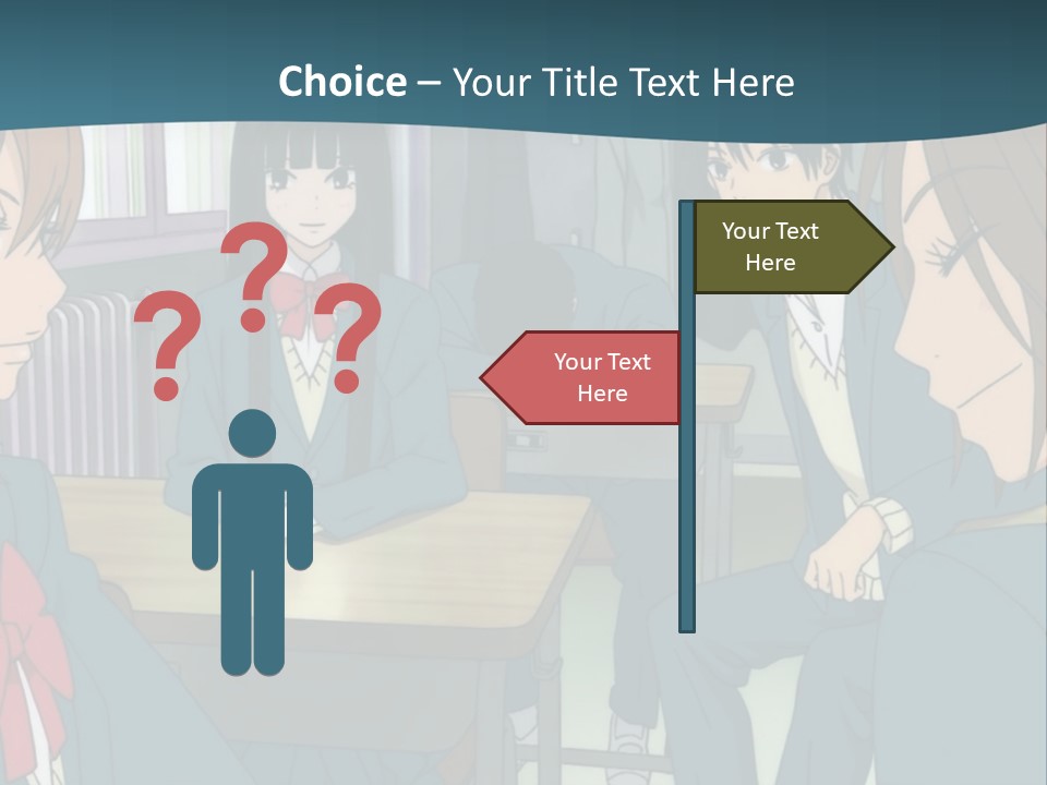 A Group Of People Sitting Around A Table PowerPoint Template