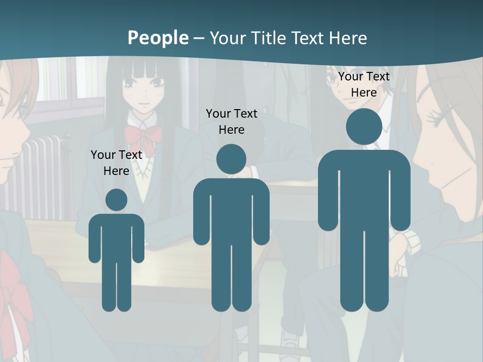 A Group Of People Sitting Around A Table PowerPoint Template