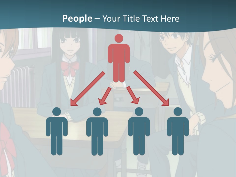 A Group Of People Sitting Around A Table PowerPoint Template
