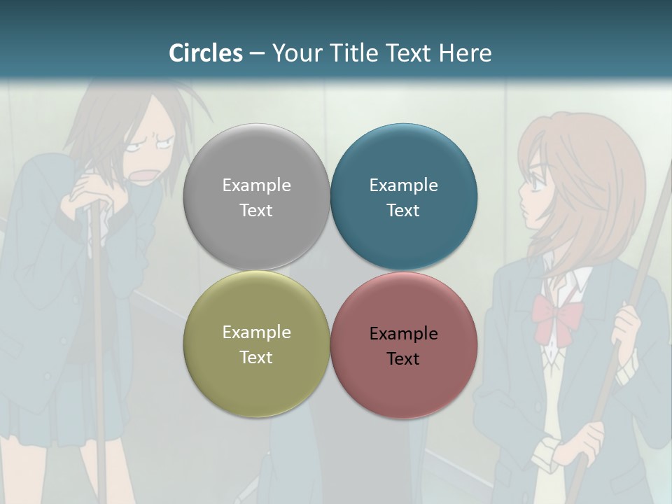 A Couple Of People Standing Next To Each Other PowerPoint Template