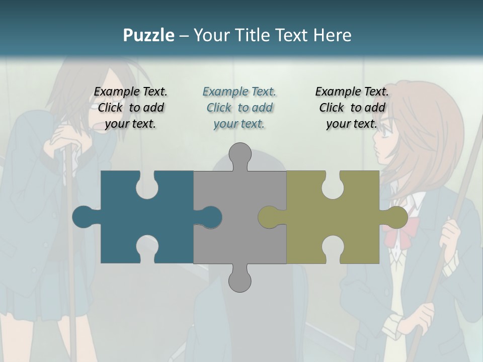 A Couple Of People Standing Next To Each Other PowerPoint Template
