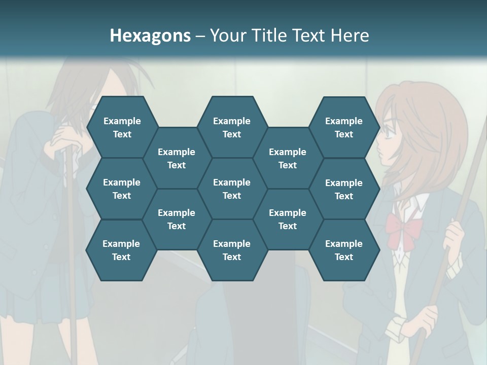 A Couple Of People Standing Next To Each Other PowerPoint Template