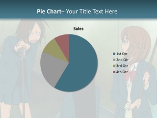 A Couple Of People Standing Next To Each Other PowerPoint Template