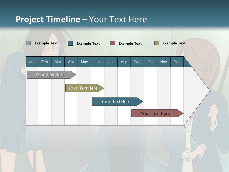 A Couple Of People Standing Next To Each Other PowerPoint Template